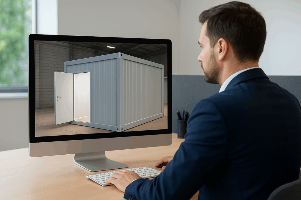 Série de módulos empilhados prontos para entrega — por que optar pelo modular.