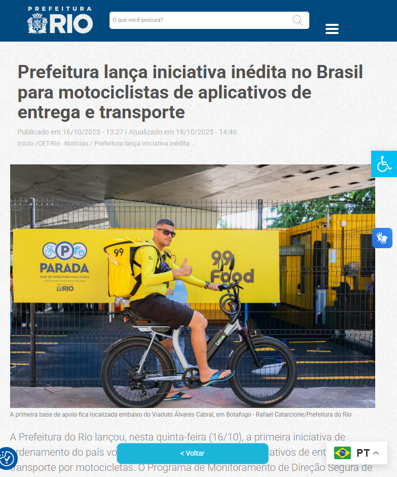 APP 99 USA MÓDULOS PARA O RIO DUAS RODAS