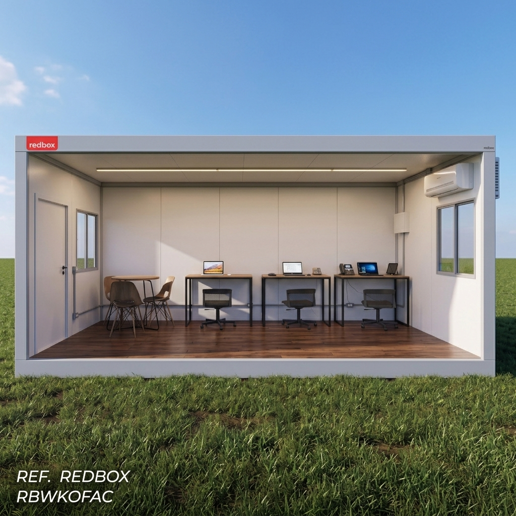 Módulo Container Office, em canteiro de obra