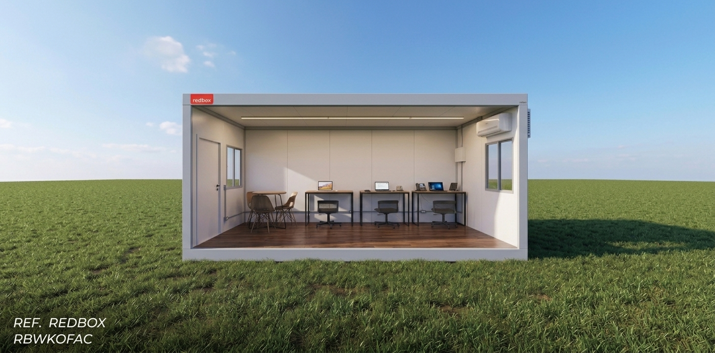 Módulo Container Office, em canteiro de obra